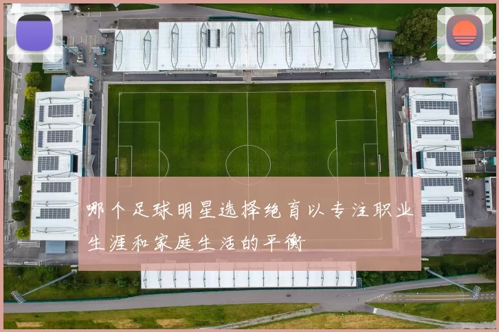 哪个足球明星选择绝育以专注职业生涯和家庭生活的平衡